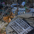 Placa de titânio para churrasco a carvão para camping